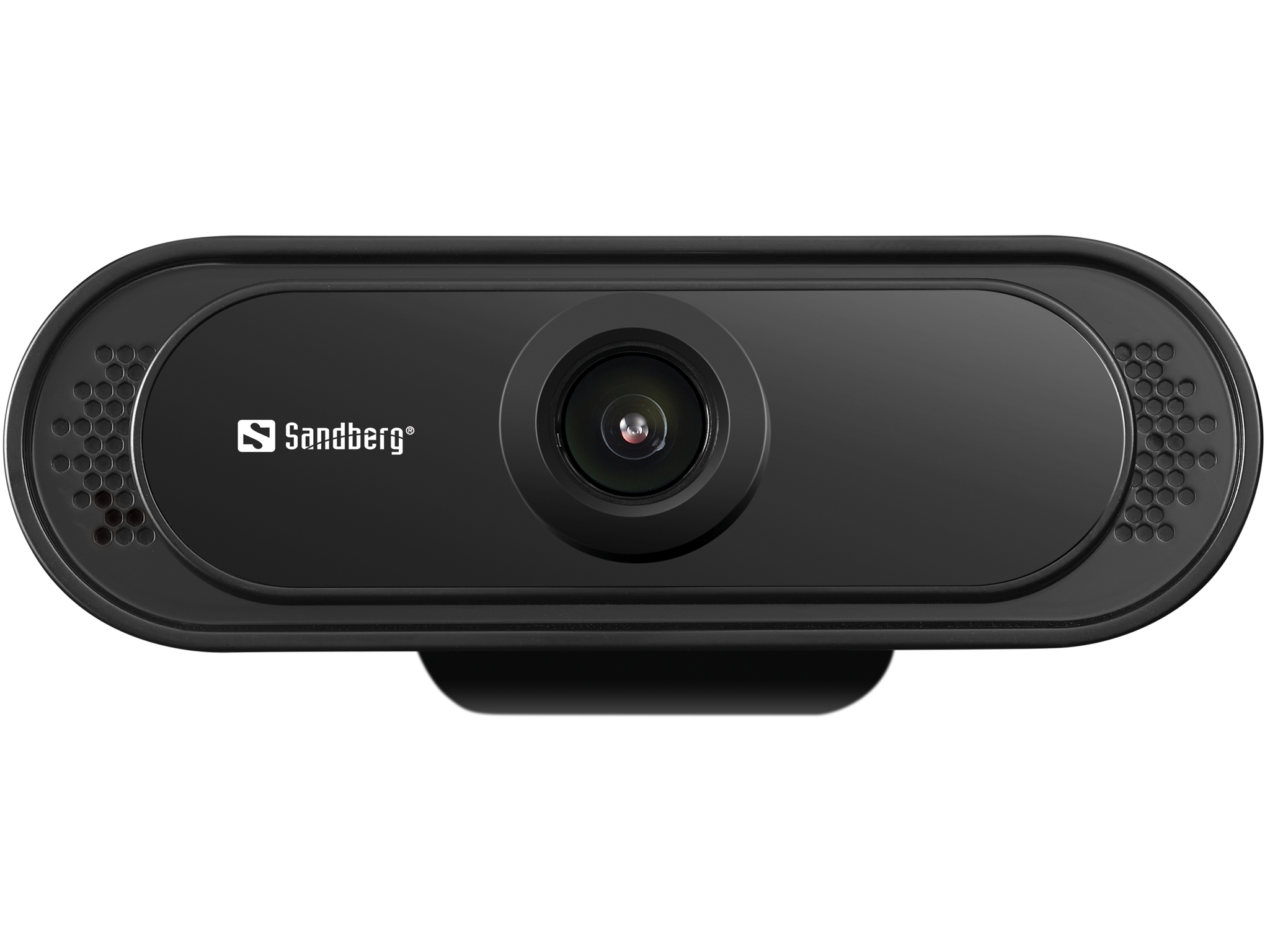 SANDBERG USB Webcam 1080P Saver. Keine Treiberinstallation. Mit Klemme fuer Bildschirm. Stereomikrofon eingebaut.