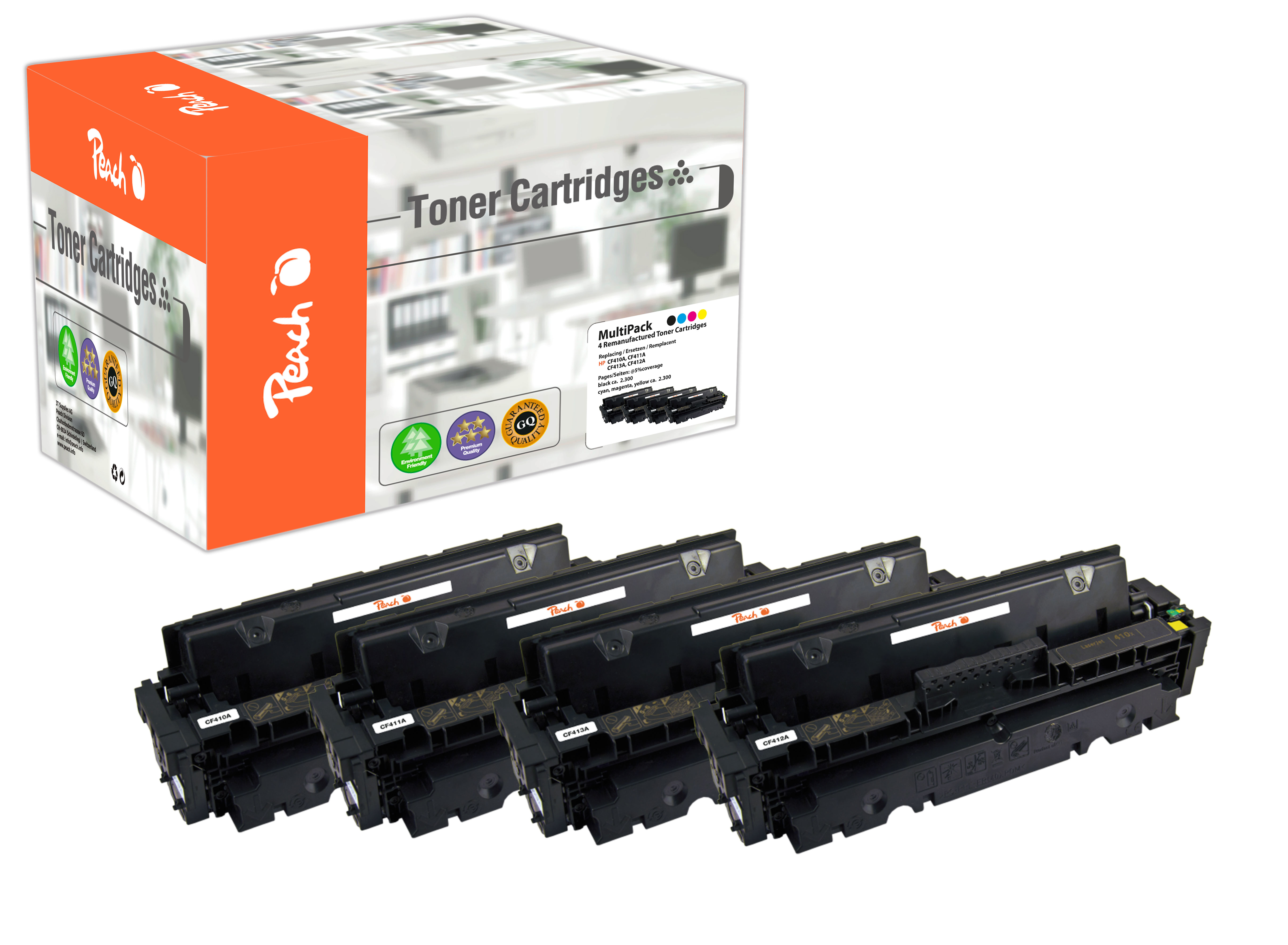 Peach Toner HP Nr.410A MultiPack REM,KOM