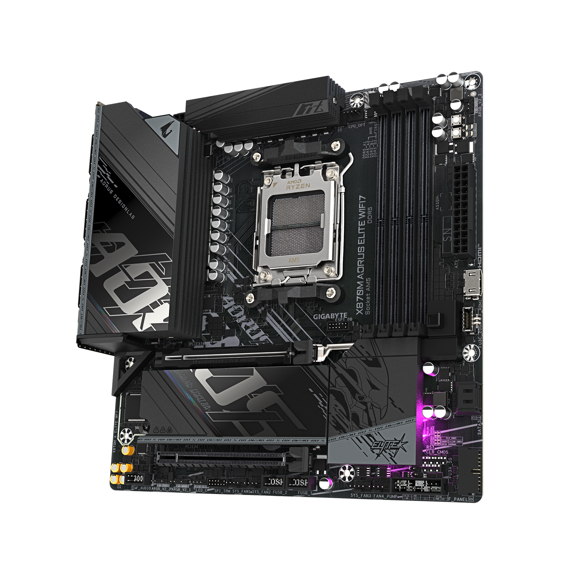 Gigabyte X870M AORUS ELITE WIFI7 (X870,AM5,ATX,DDR