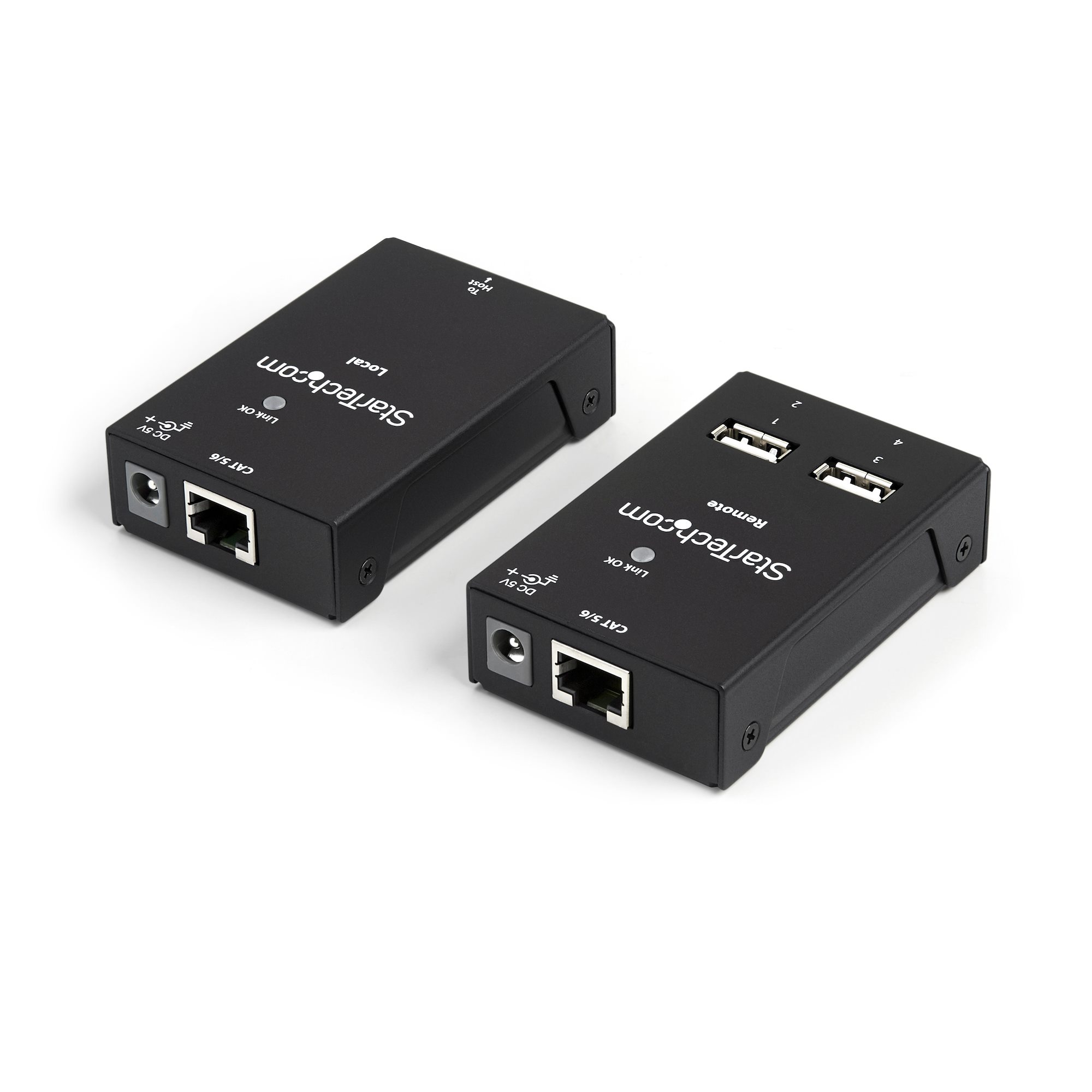 4 PORT USB 2.0 EXTENDER 130FT OVER CAT5 - 165FT W/ CAT6