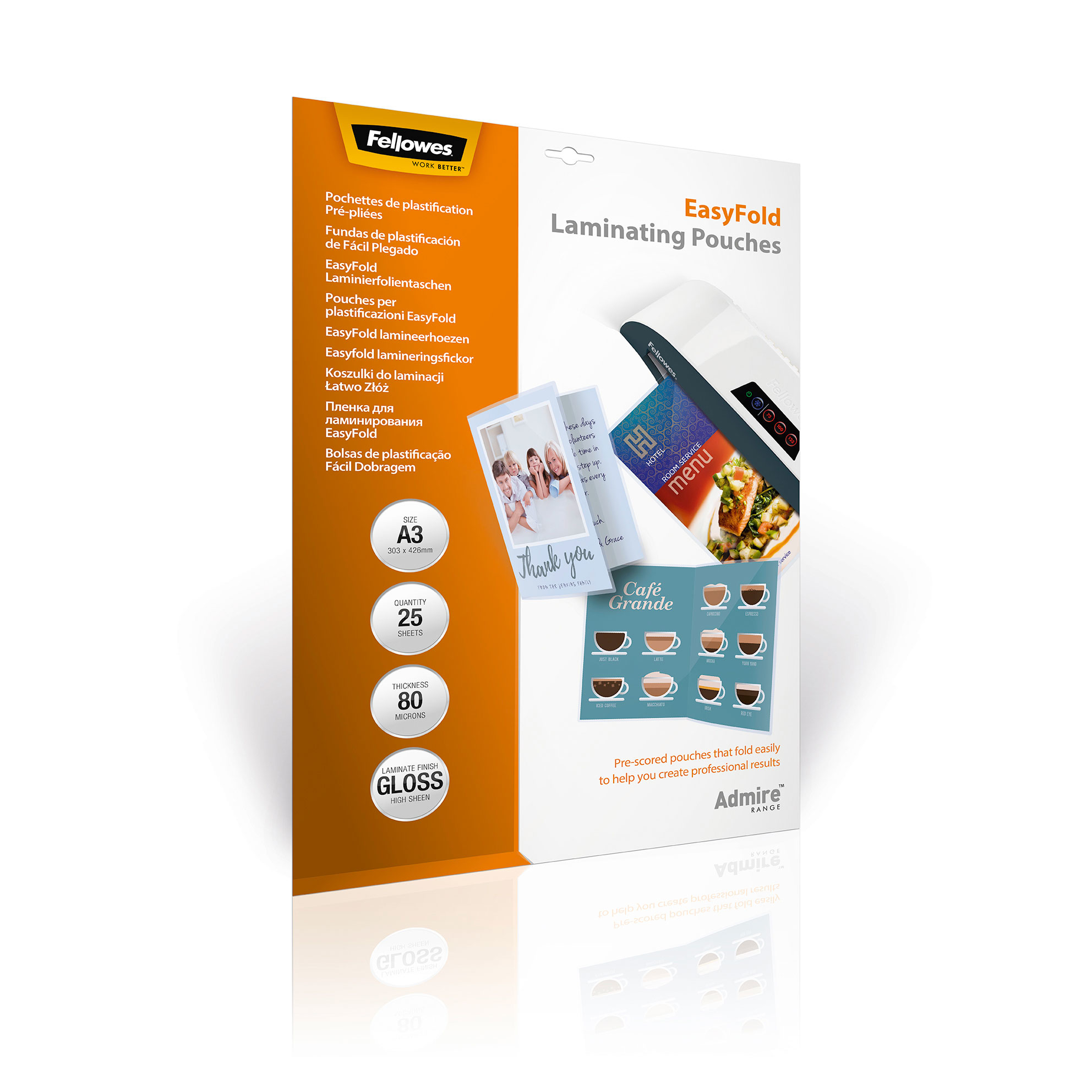 Fellowes Laminierhülle 5602001 A3 Glänzend 25 Stück