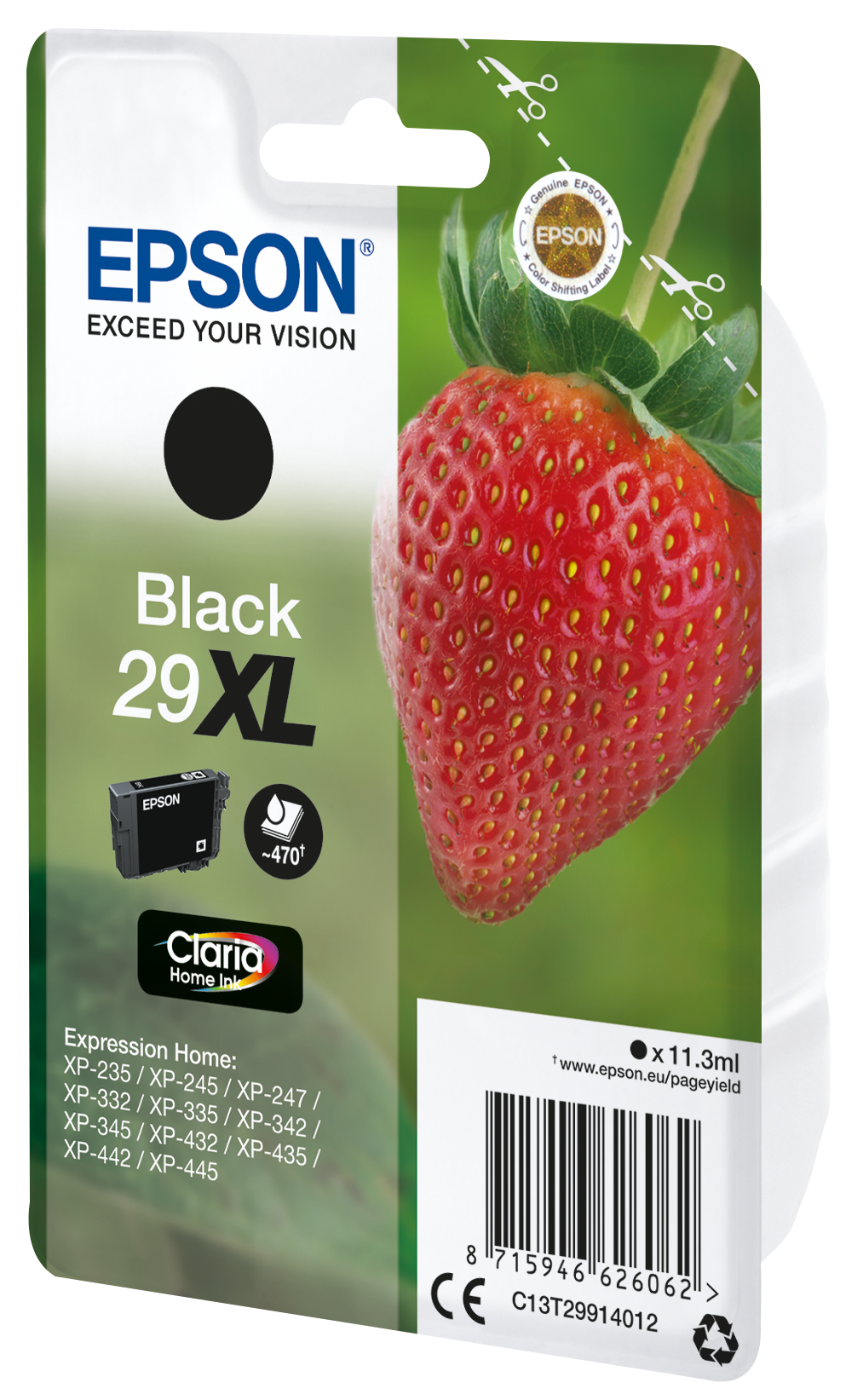 EPSON 29XL / T2991XL (Erdbeere) schwarz Druckerpatrone