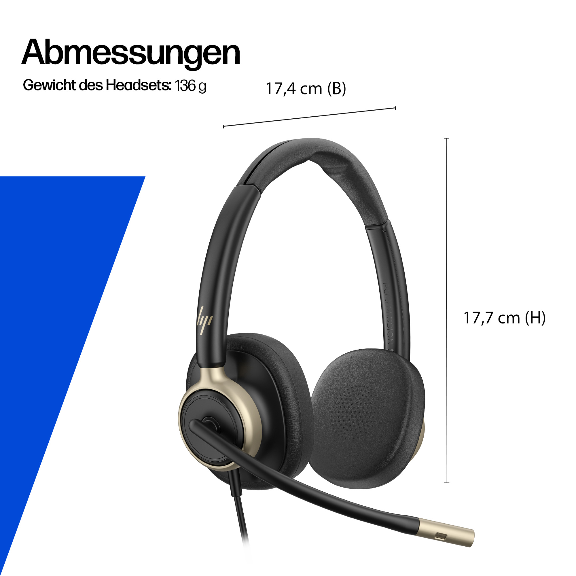 HP POLY MISSION 815 MONAURAL USB WIRED HEADSET WW