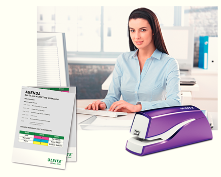 LEITZ Elektrohefter NeXXt Series WOW 5566 violett-metallic, 1 St.