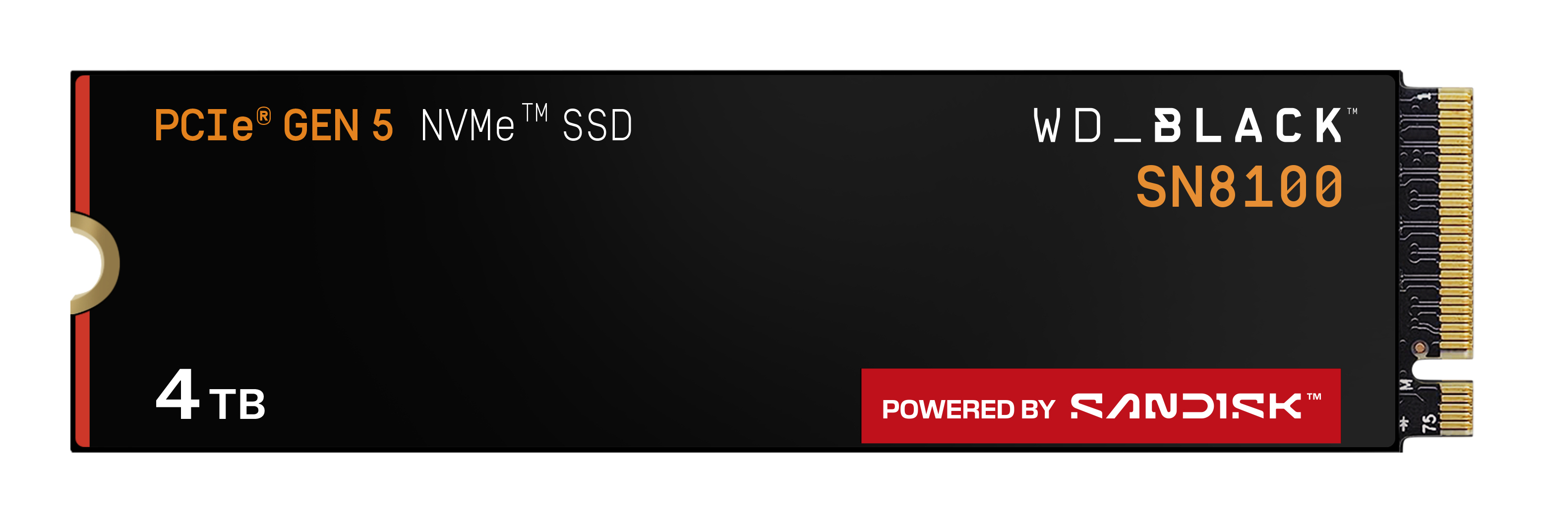 WD BLACK SN8100 SM2508 CONTROLLER 4TB NO HEATSINK CHANN