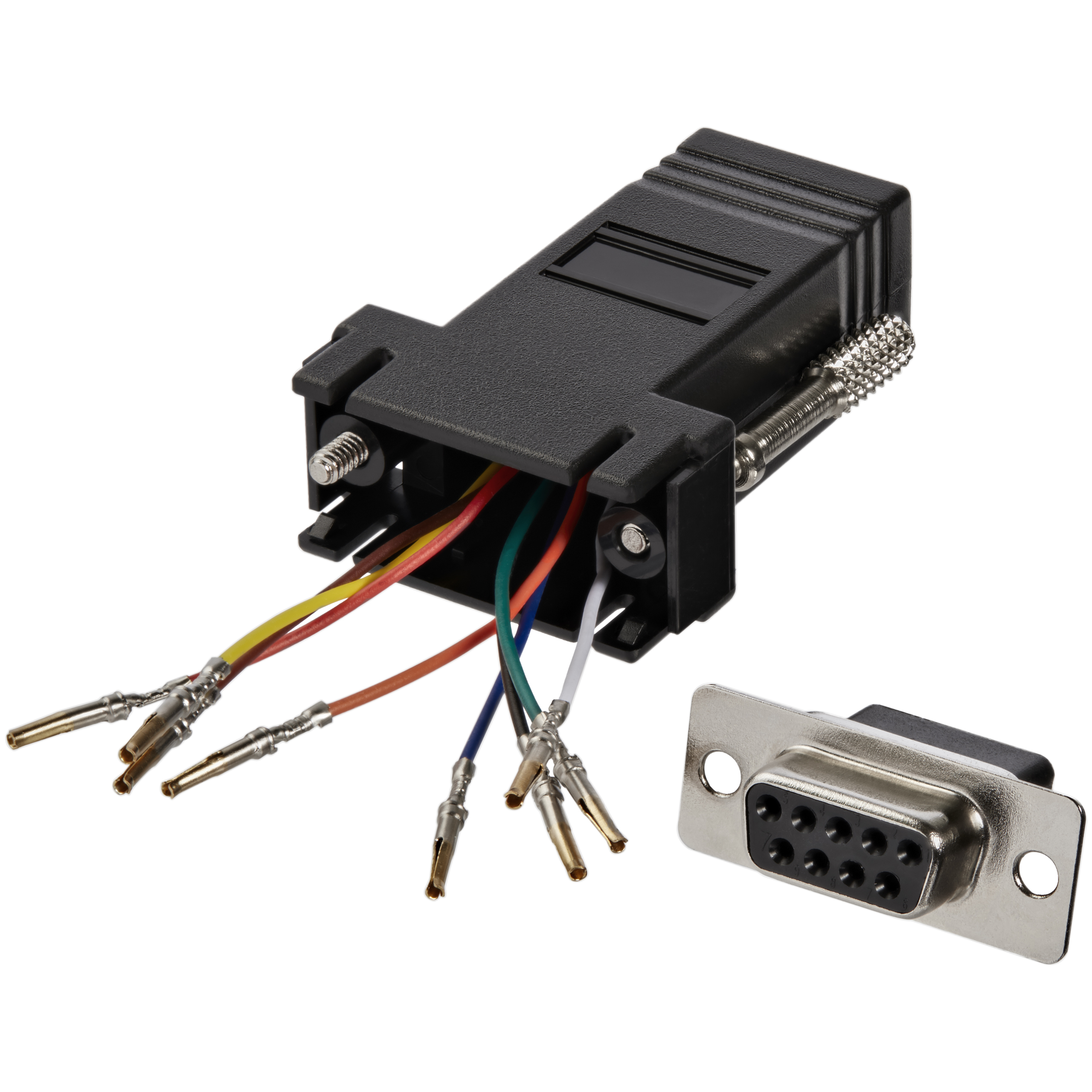 DB9 TO RJ45 MODULAR ADAPTER .