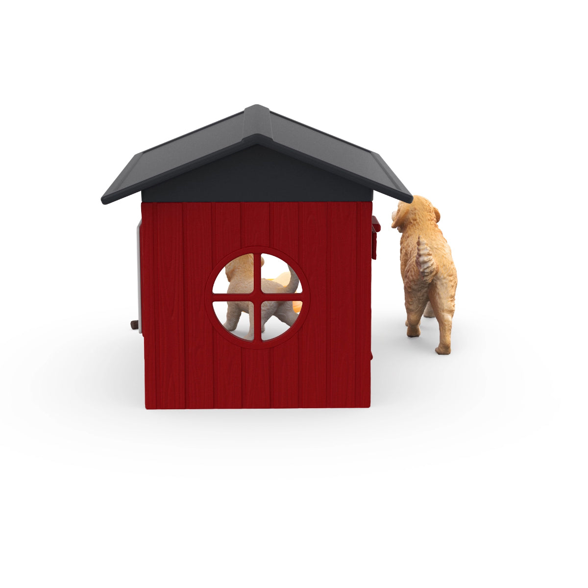 Farm World Hundehütte mit Goldenretrievern, Spielfigur