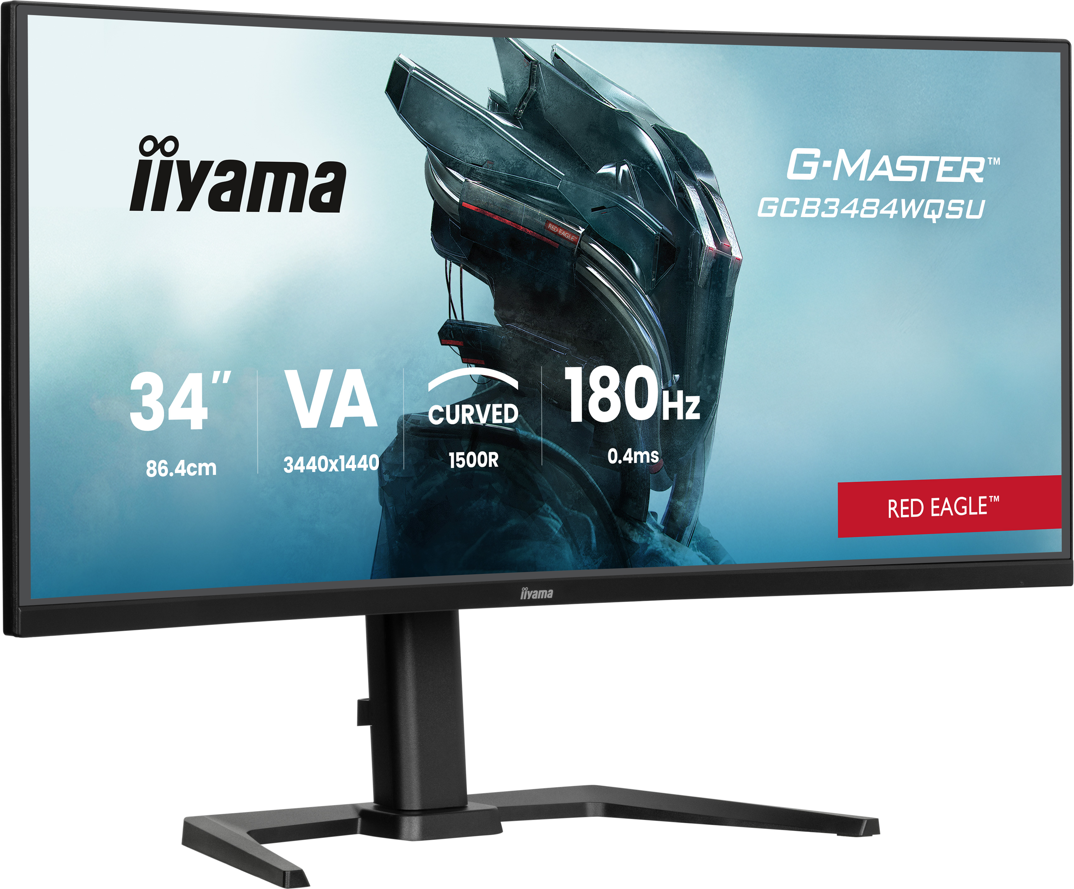 GCB3484WQSU-B1 34IN CURVED UWQH 3440X1440 180HZ 21:9 0.4MS 500