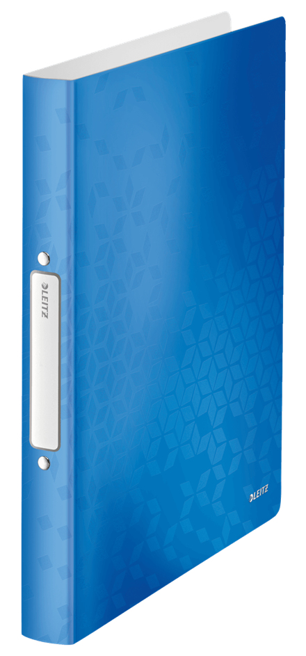 LEITZ WOW Ringbuch 2-Ringe blau-metallic 3,2 cm DIN A4, 1 St.