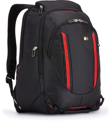 case LOGIC® Laptop-Rucksack Evolution Kunststoff schwarz, rot 29,0 l bis 40,6 cm (16 Zoll)