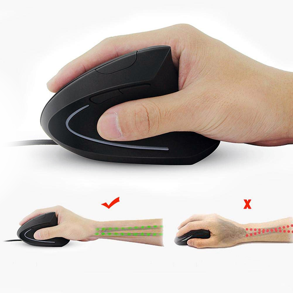 Equip Ergonomische Maus USB-A Stecker 1.80m Rechts schwarz