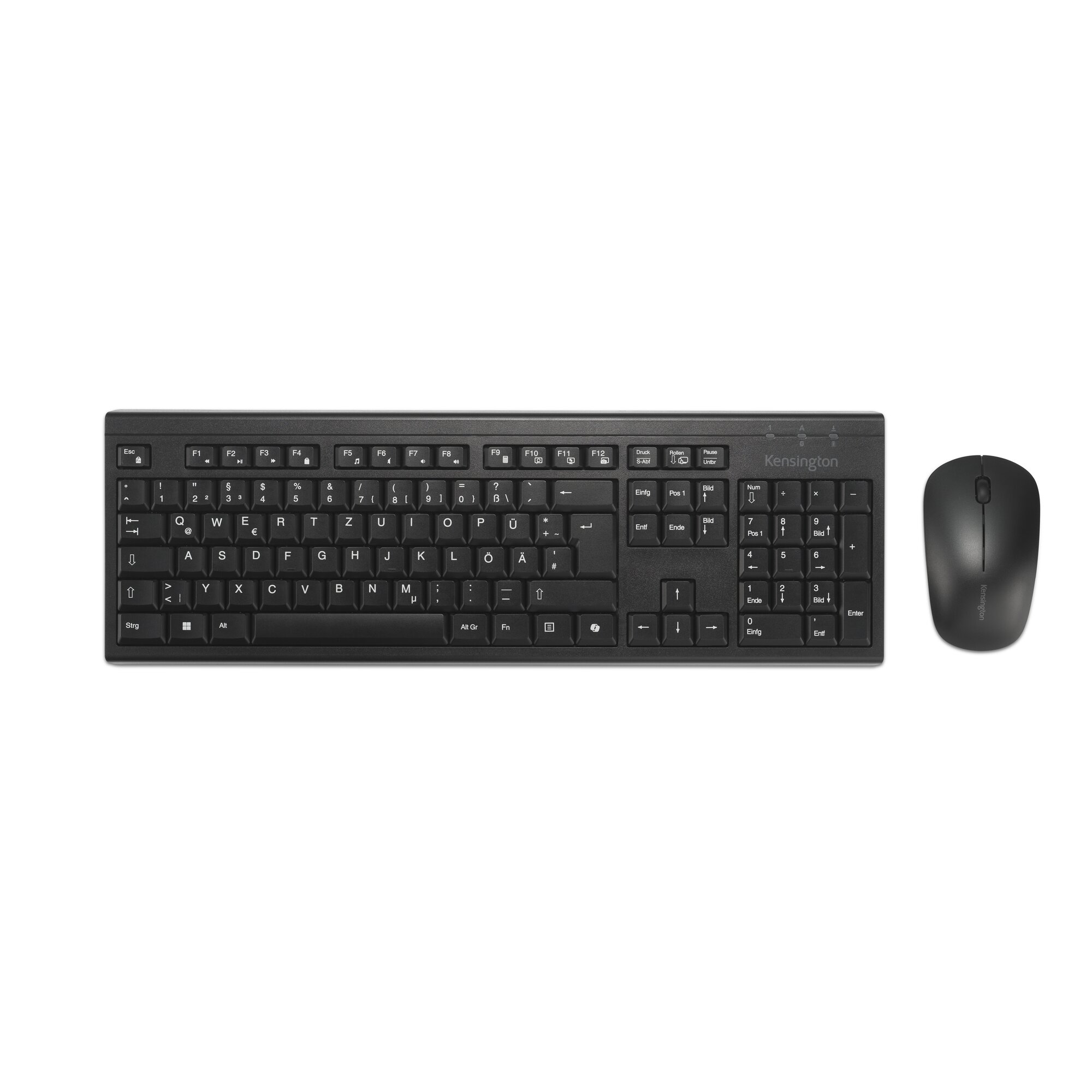 Kensington KM270 EQ Tastatur-Maus-Set kabellos schwarz