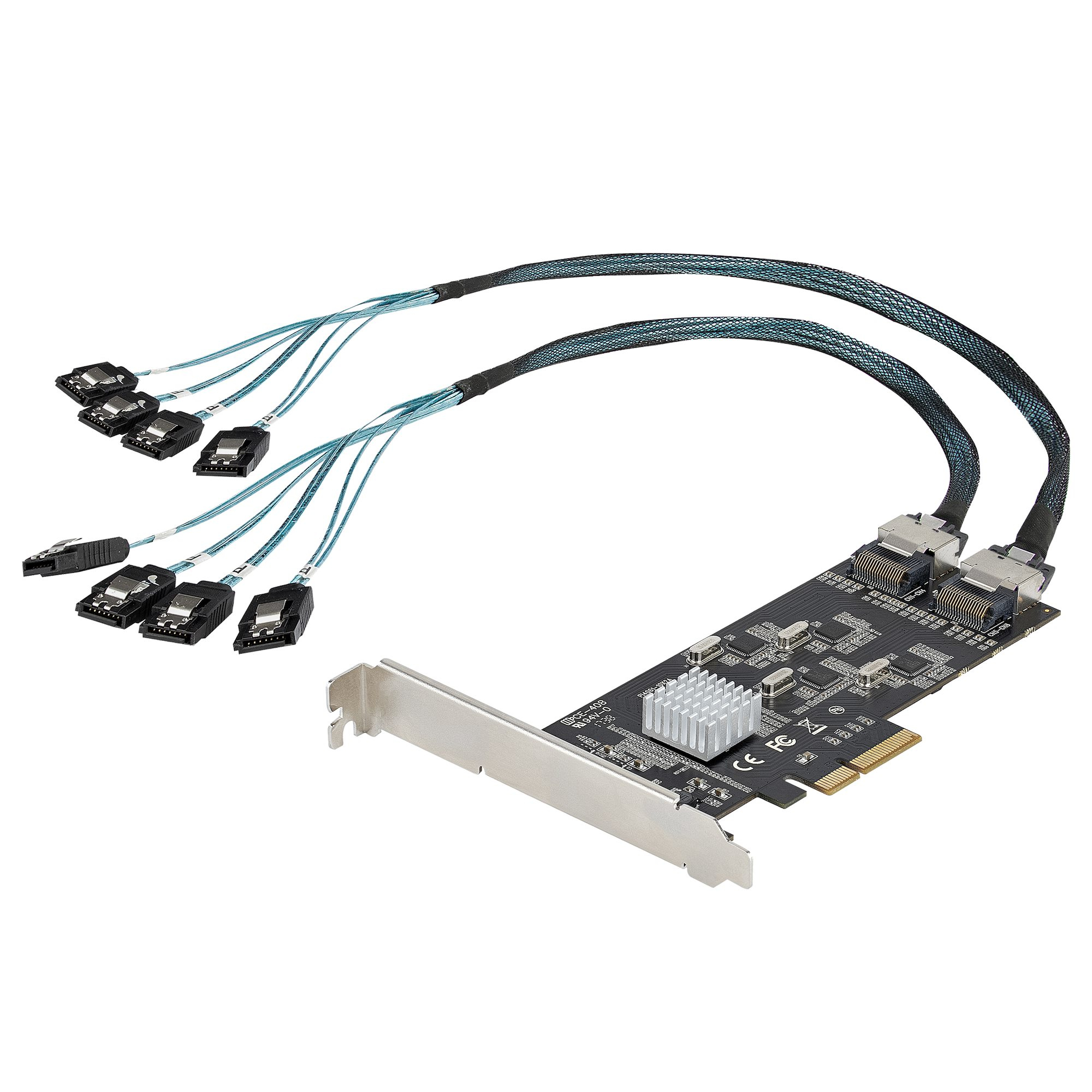 STARTECH.COM SATA PCIe Controller 8 Port - 6Gbit/s SATA PCIe Schnittstellenkarte - PCIe x4 Gen2 zu SATA III - SATA HDD/SSD