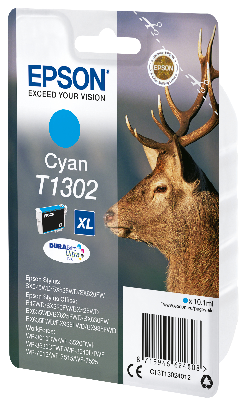 EPSON T1302XL (Hirsch) cyan Druckerpatrone