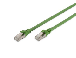 DIGITUS CAT 6A S/FTP Patchkabel, PUR (TPU), 1m, grün
