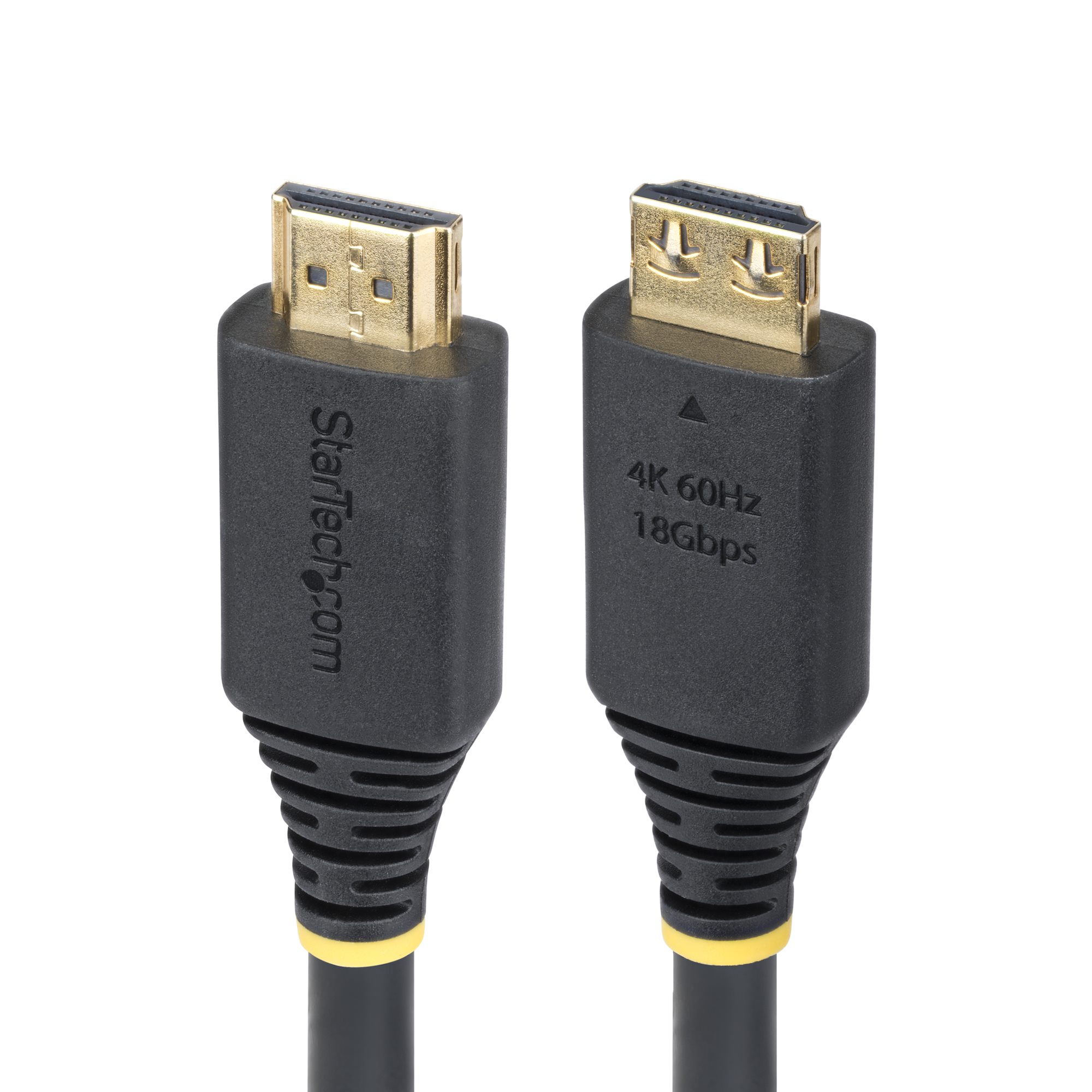 STARTECH.COM 4,5m High Speed HDMI-Kabel mit Griff-Steckern 4K 60Hz/1440p 144Hz 18 Gbps UHD HDMI 2.0 Arc Kabel TPE-Mantel
