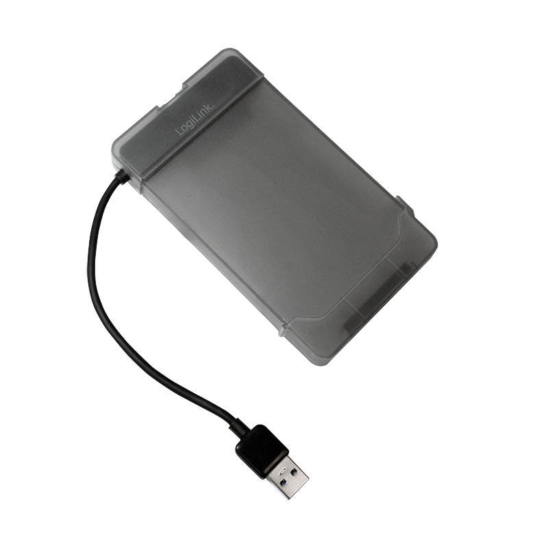 Logilink Adapter USB 3.0 auf 2,5 SATA mit Schutzhülle,schw.