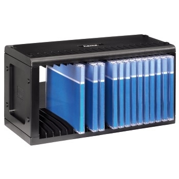 hama 20er CD-/DVD-Regal CD-Rack 20 schwarz, 1 St.