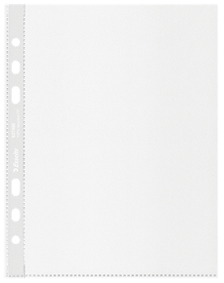 Esselte Prospekthüllen DIN A5 transparent genarbt 0,07 mm, 100 St.