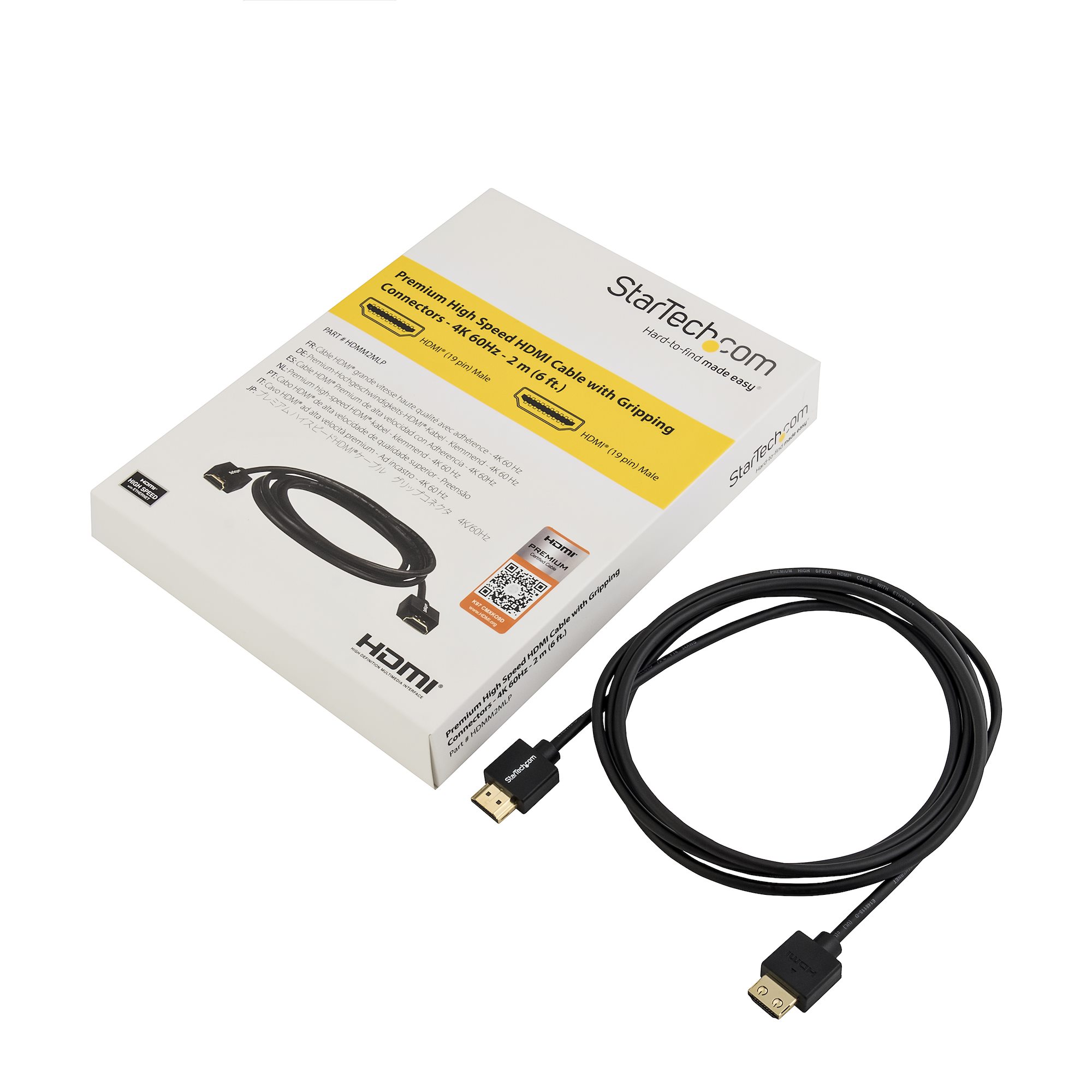 HDMI CABLE 2M PREMIUM HIGH MALE/MALE 3840X2160