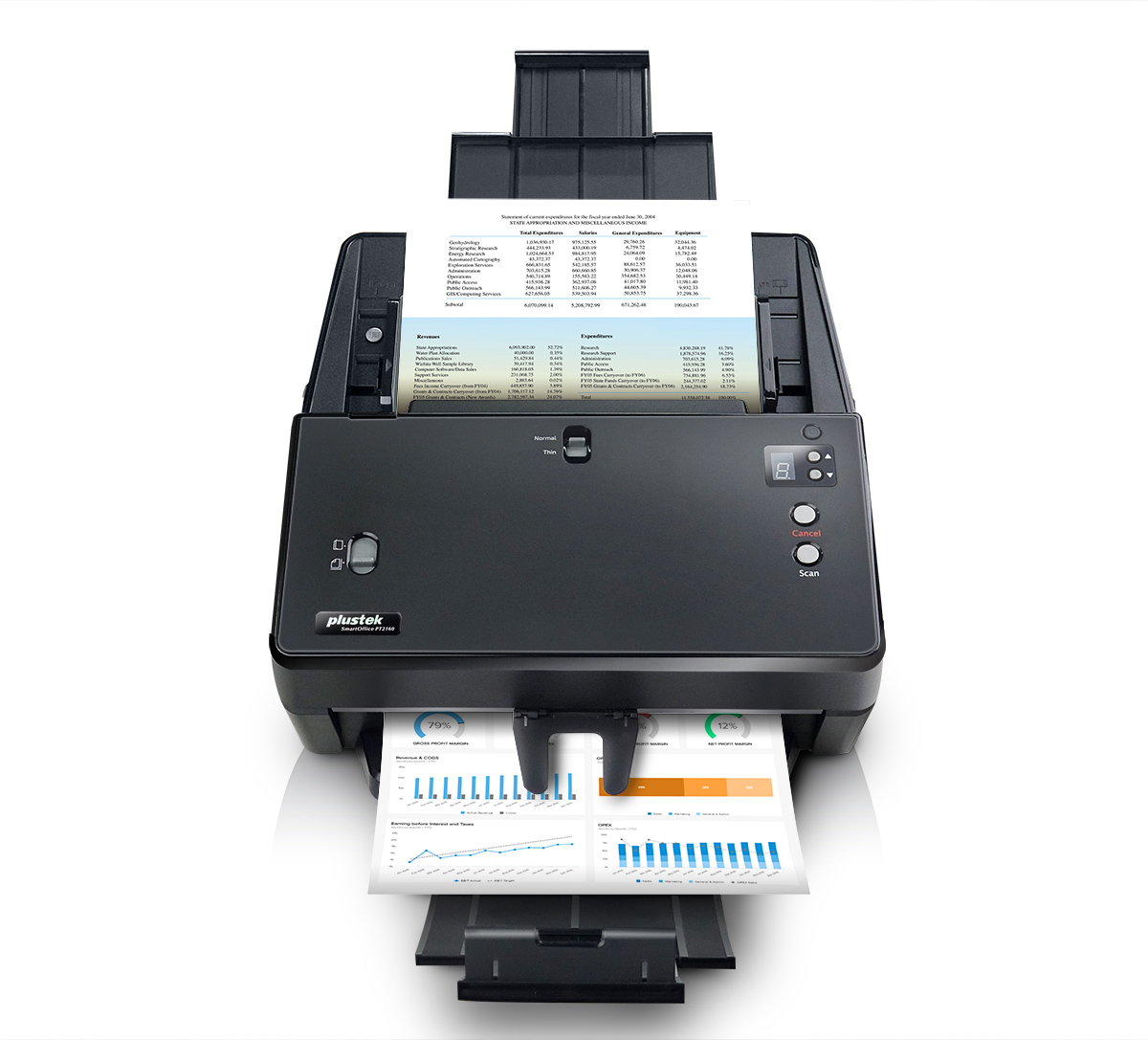 SMARTOFFICE PT2160 DUPLEX ADF SCANNER 600DPI 60PPM