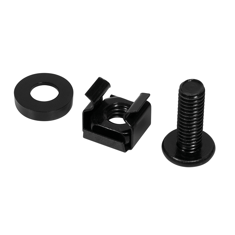 Logilink Befestigungssatz M6, schwarz, 50 Stück