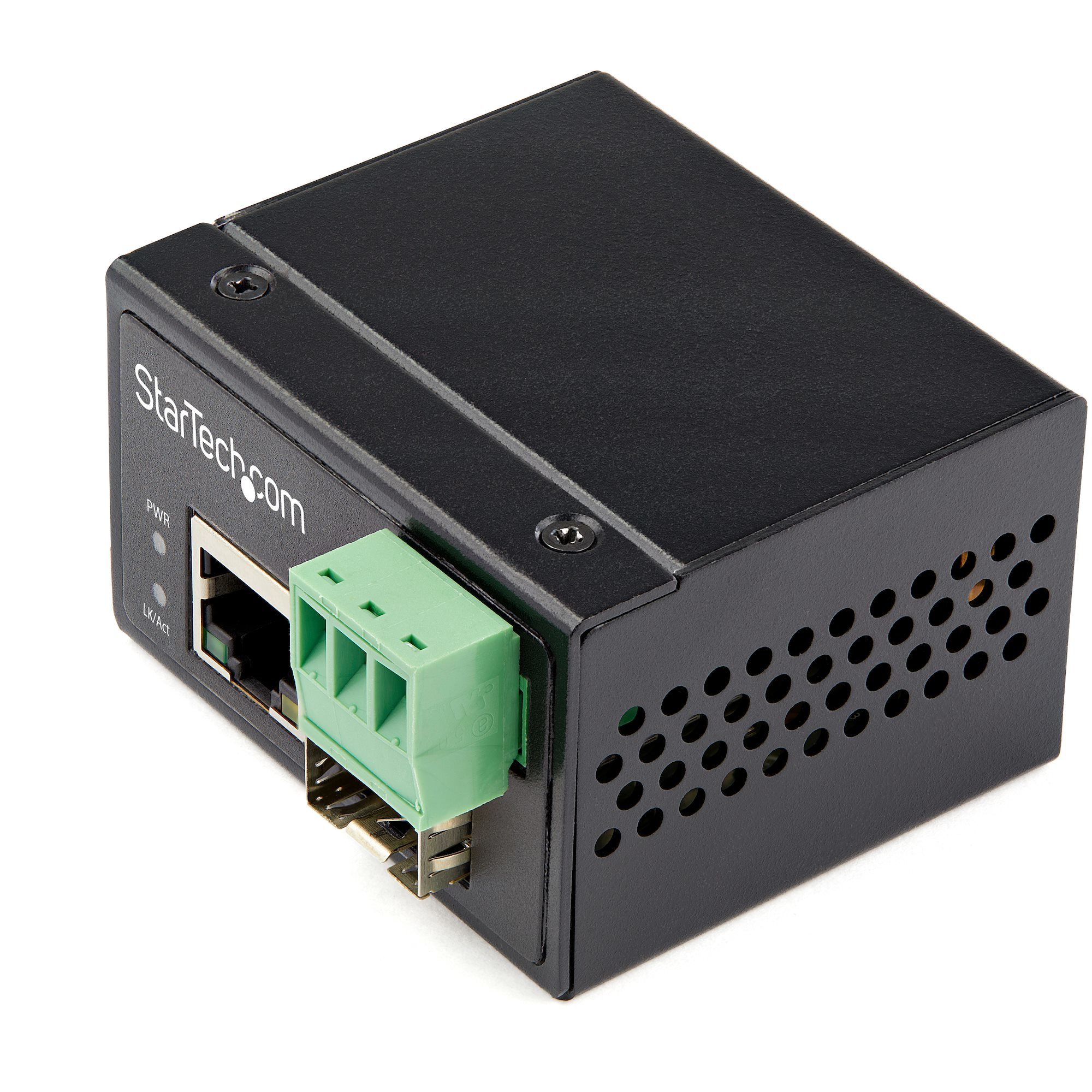 INDUSTRIAL FIBER TO ETHERNET CONVERTER 100MBPS SFP TO RJ45