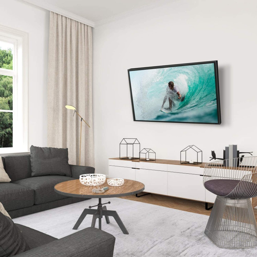 TECHLY Wandhalterung fuer 1 LCD TV LED 13-30 Zoll neigbar drehbar 1 Gelenk Tragkraft 15 Kg Tiefe 54mm schwarz