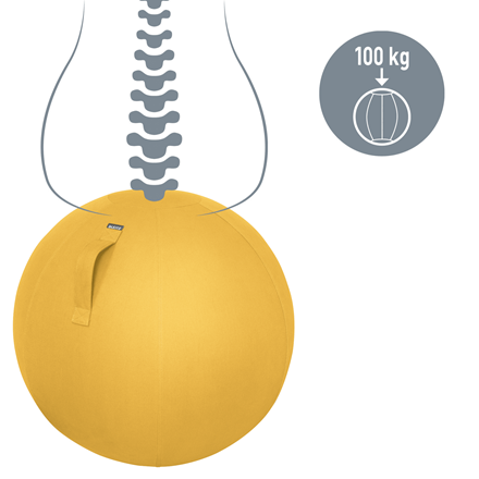 LEITZ Ergo Cosy Sitzball gelb 65,0 cm