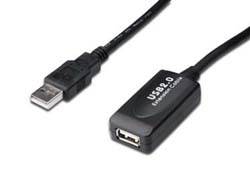 DIGITUS USB 2.0 Verlängerungskabel Aktiv Typ A -A St/Bu 15m