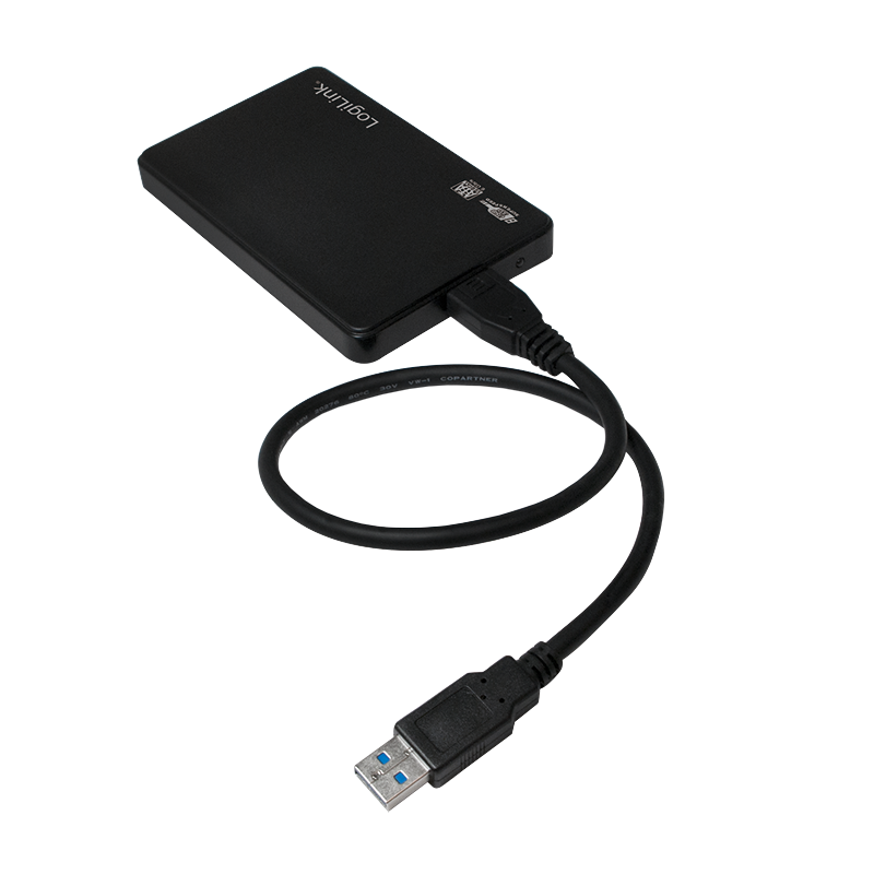 Logilink Geh 63cm 2,5 USB 30SATA Black screwless