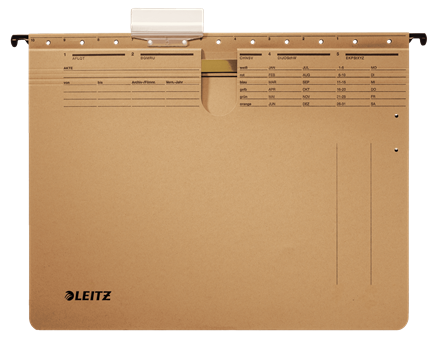 LEITZ Hängehefter ALPHA® 1994 Karton naturbraun DIN A4 1x Amtsheftung, 25 St.