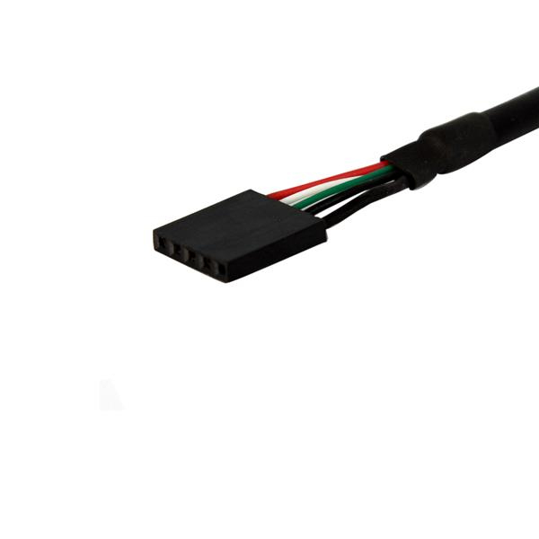 StarTech.com Panel Mount USB Kabel 30cm USB 2.0 Schwarz Buchse