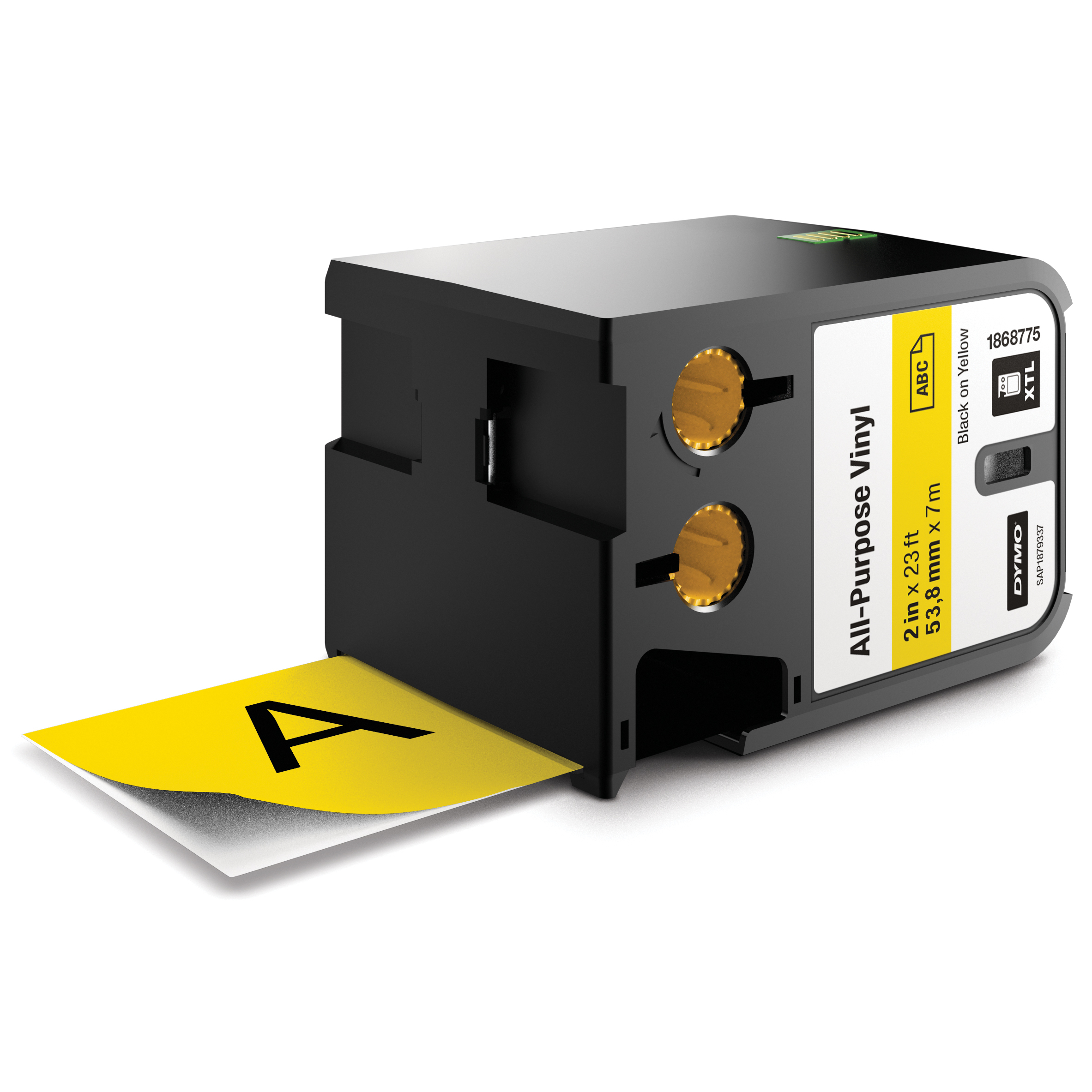DYMO Schriftband XTL 1868775, 54 mm, schwarz auf gelb, 1 St.