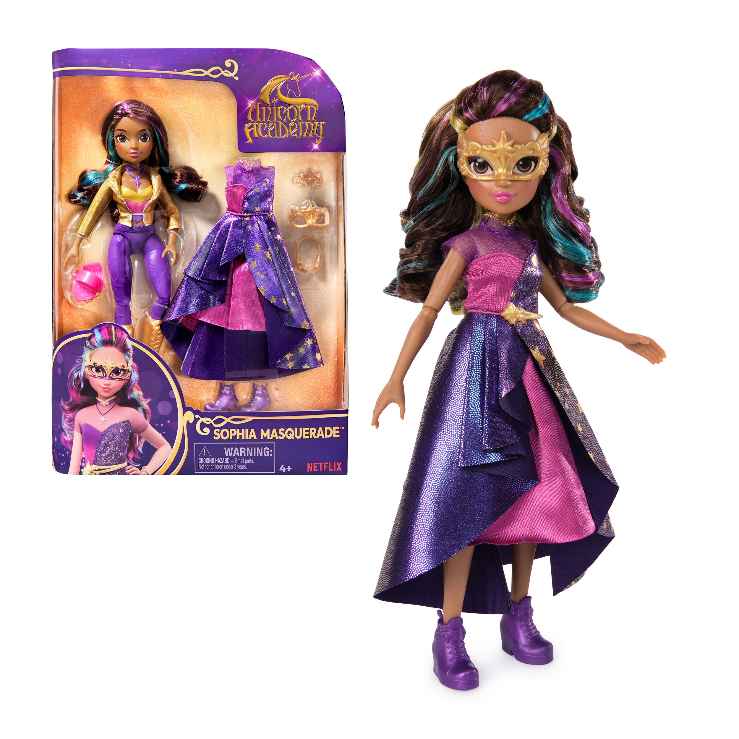 Unicorn Academy - Deluxe Maskenball Sophia, Puppe