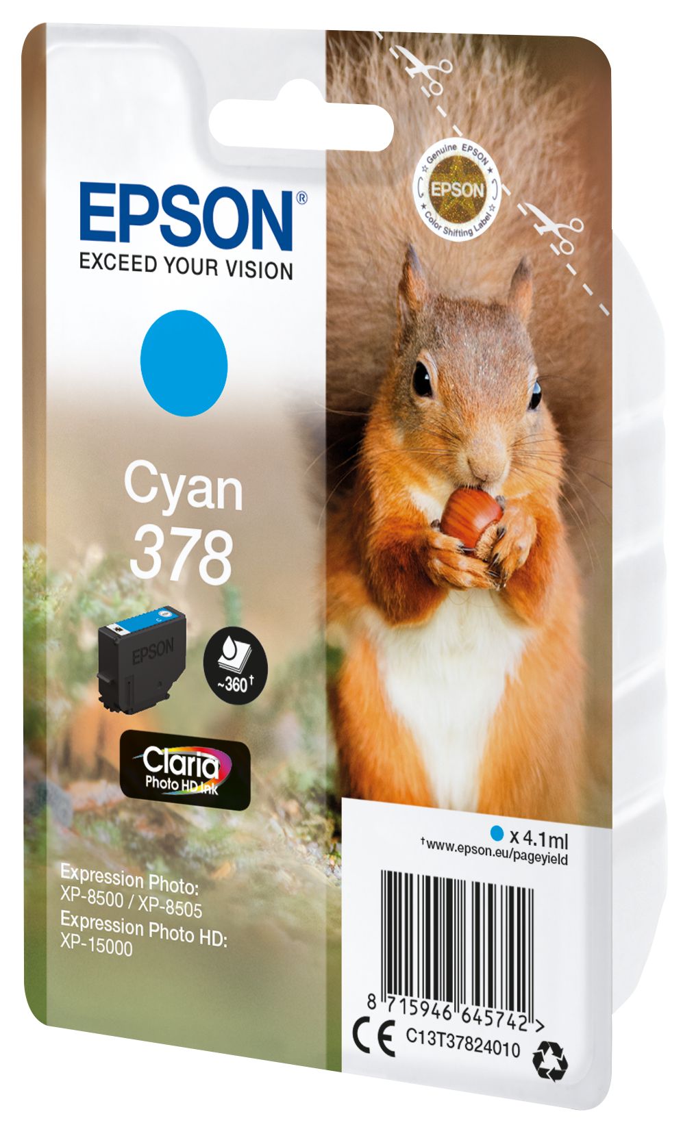 EPSON 378/T37824 (Eichhörnchen) cyan Druckerpatrone