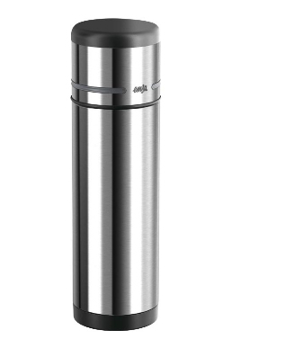 emsa Isolierflasche MOBILITY Edelstahl/schwarz 1,0 l, 1 St.
