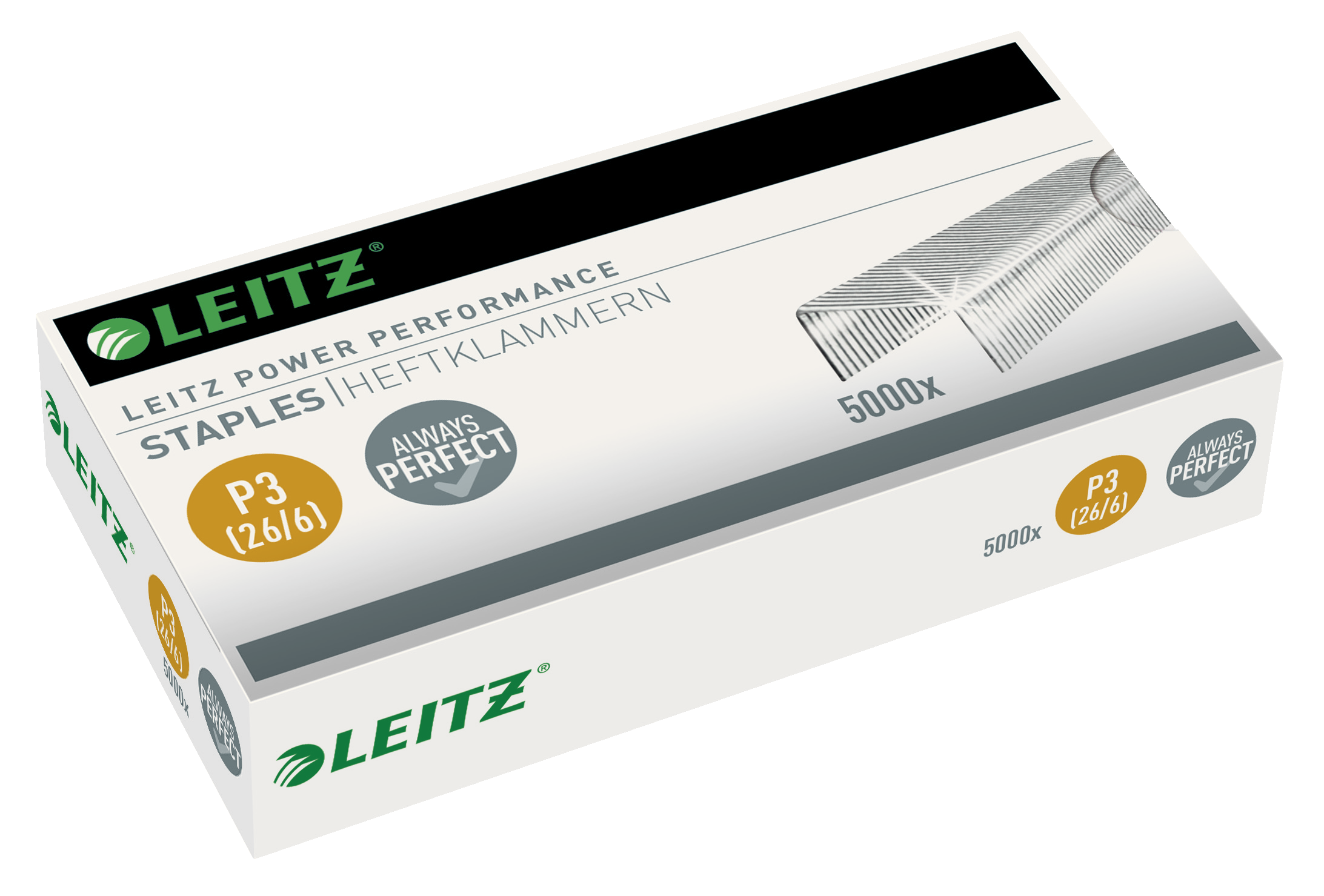 LEITZ Heftklammern 5572 26/6, 5.000 St.