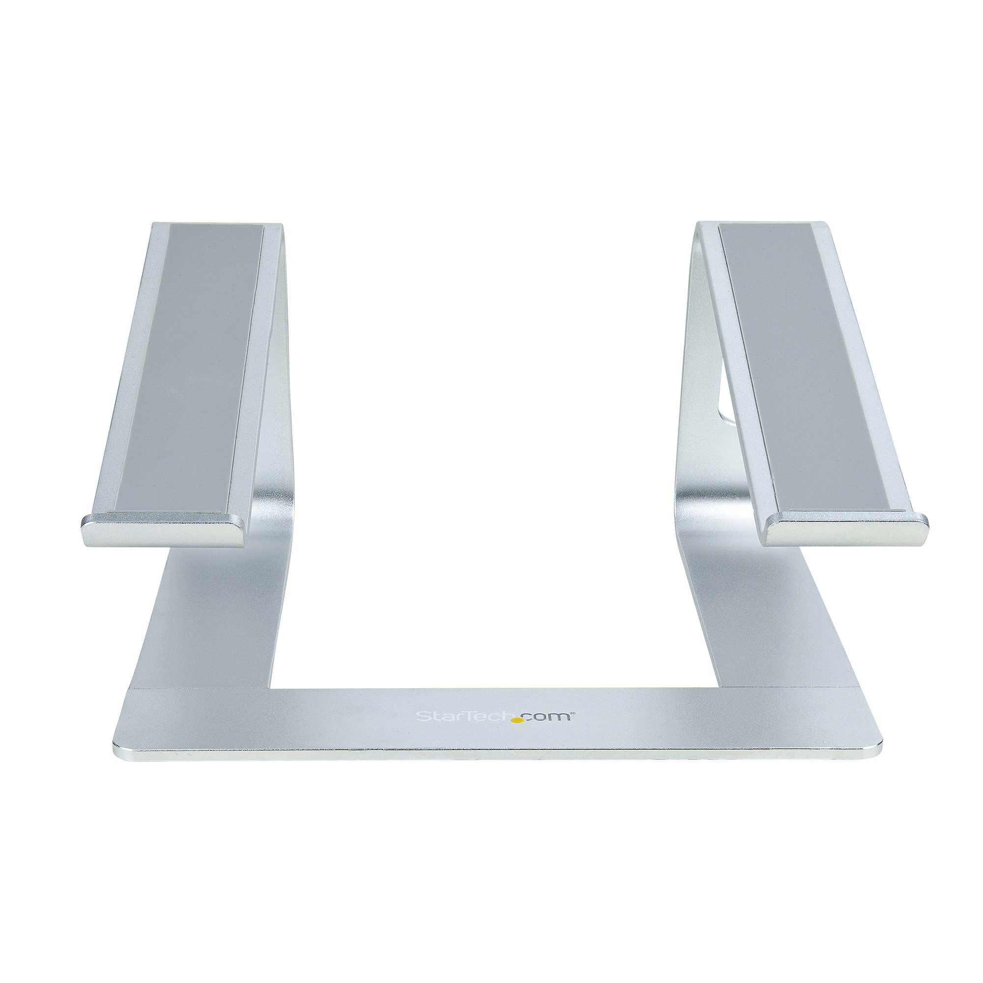 STARTECH.COM Laptop Stand for Desk Supports 5kg/11lb Aluminum/Silver Ergonomic Laptop Riser Portable Laptop Holder Angled Stand