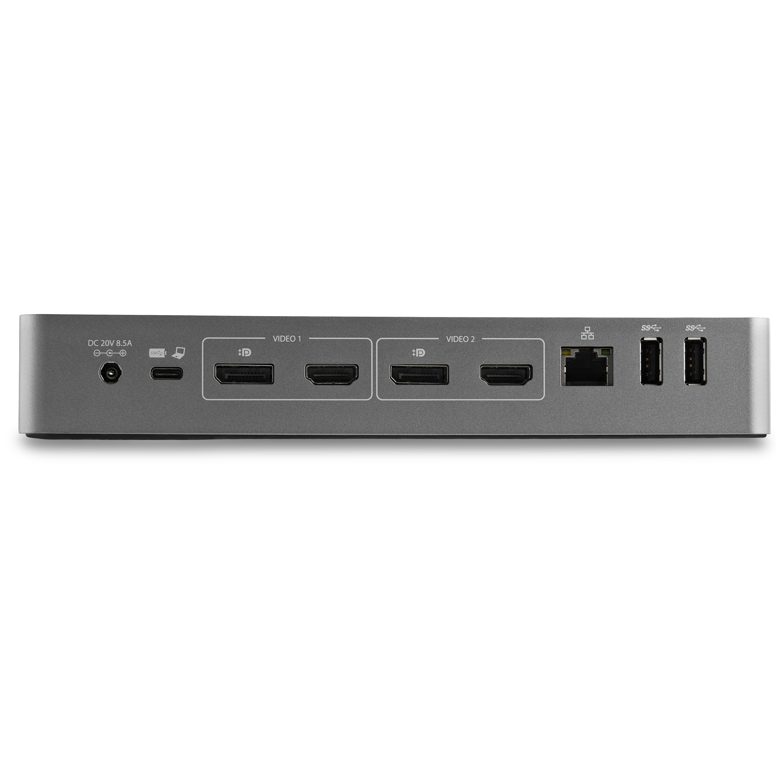 STARTECH.COM Universal Laptop Docking Station - USB-C & USB 3.0 - Dual 4K DP & HDMI - 100W PD - Mac Windows & Chrome OS - 4x USB
