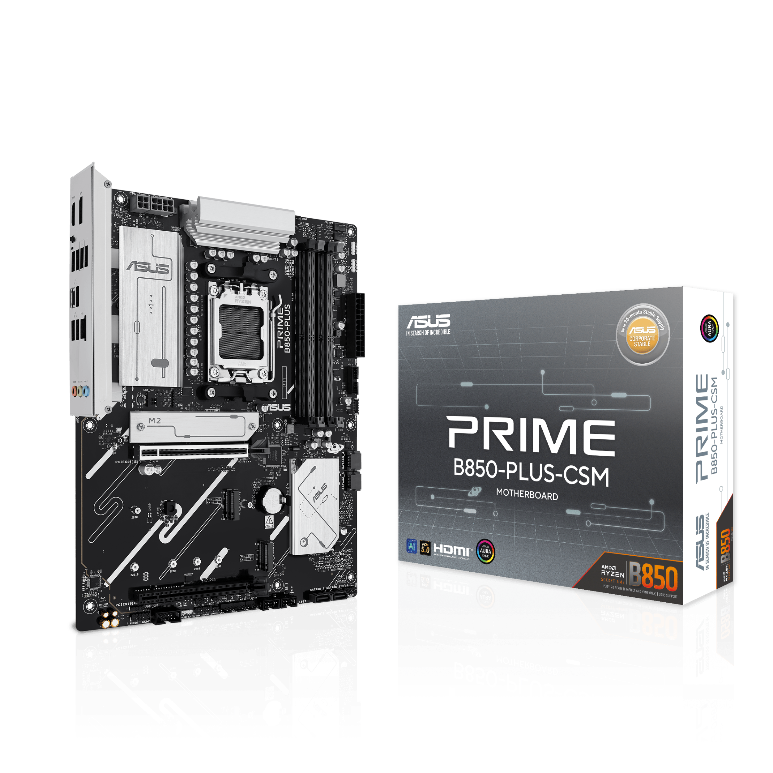 ASUS PRIME B850-PLUS-CSM (AMD,AM5,DDR5,ATX)