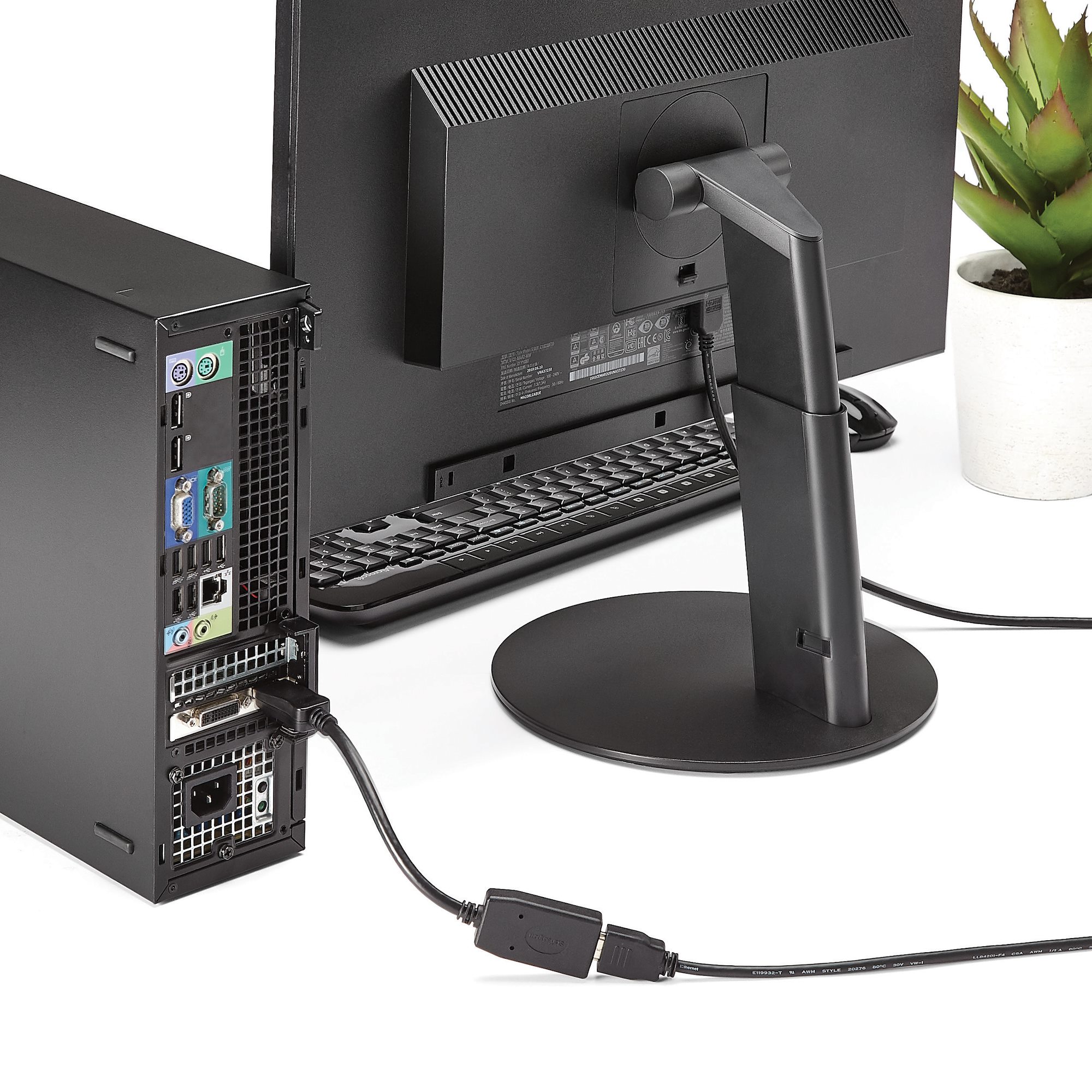 STARTECH.COM DisplayPort auf HDMI Video Adapter / Konverter - DP zu HDMI mit bis zu 1920x1200 - DP / HDMI Länge 24cm St/Bu