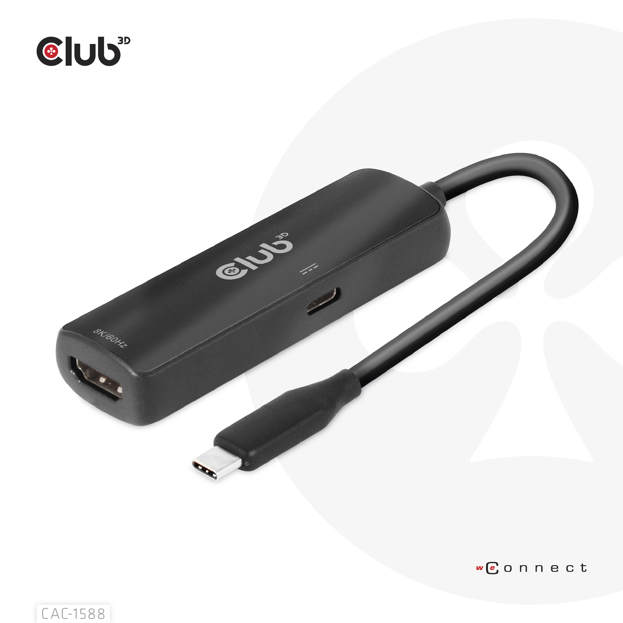 Club3D Adapter USB 3.2 Typ C > HDMI 2.1 HDR10 8K60Hz aktiv retail