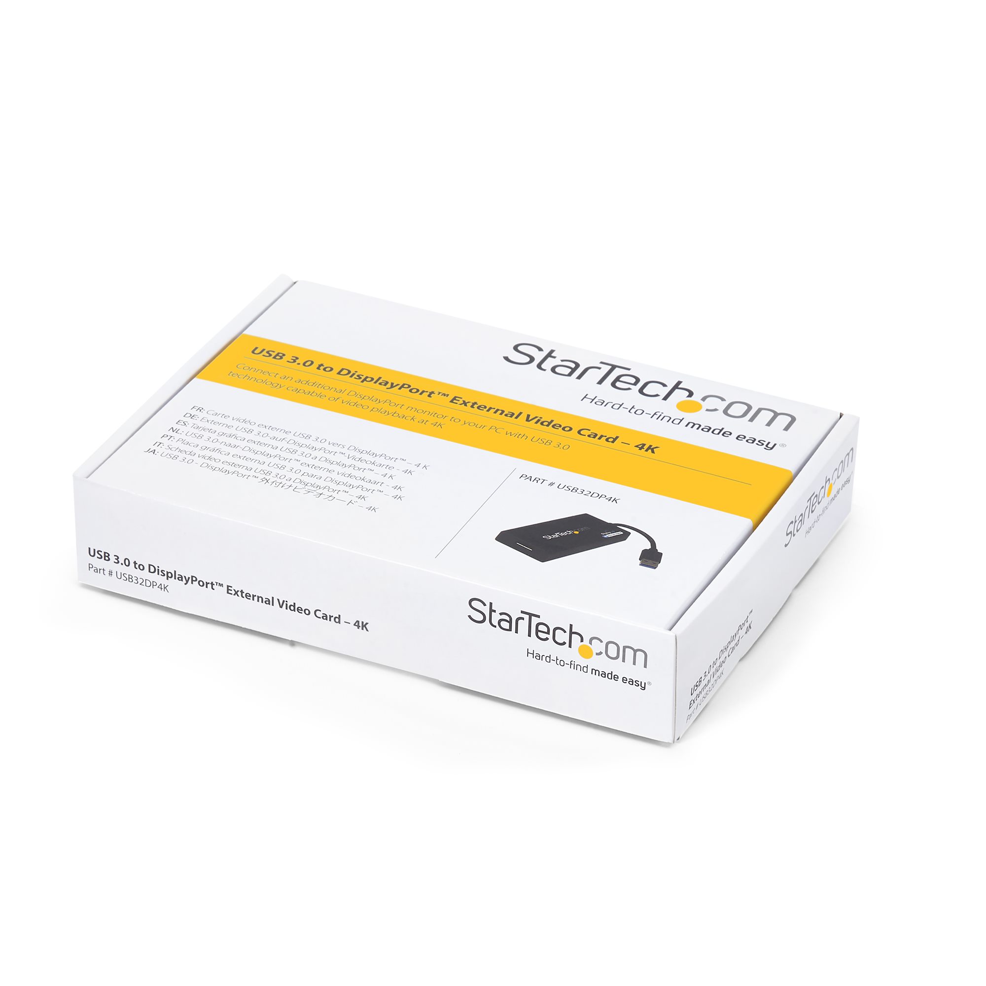 STARTECH.COM USB 3.0 auf Displayport Adapter - Externe Monitor Grafikkarte DisplayLink zertifiziert - Ultra HD 4k - Display Video