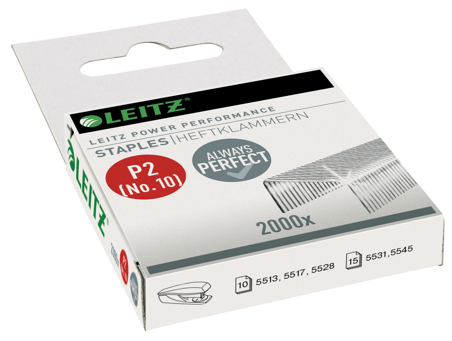LEITZ Heftklammern No.10, 2.000 St.