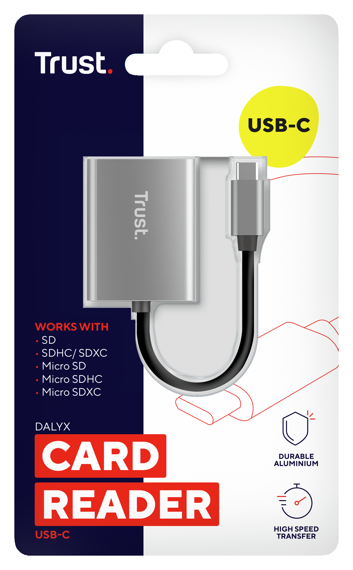DALYX FAST USB-C CARDREADER