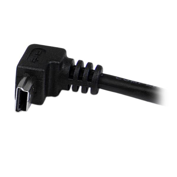 2M DOWN ANGLE MINI USB CABLE .