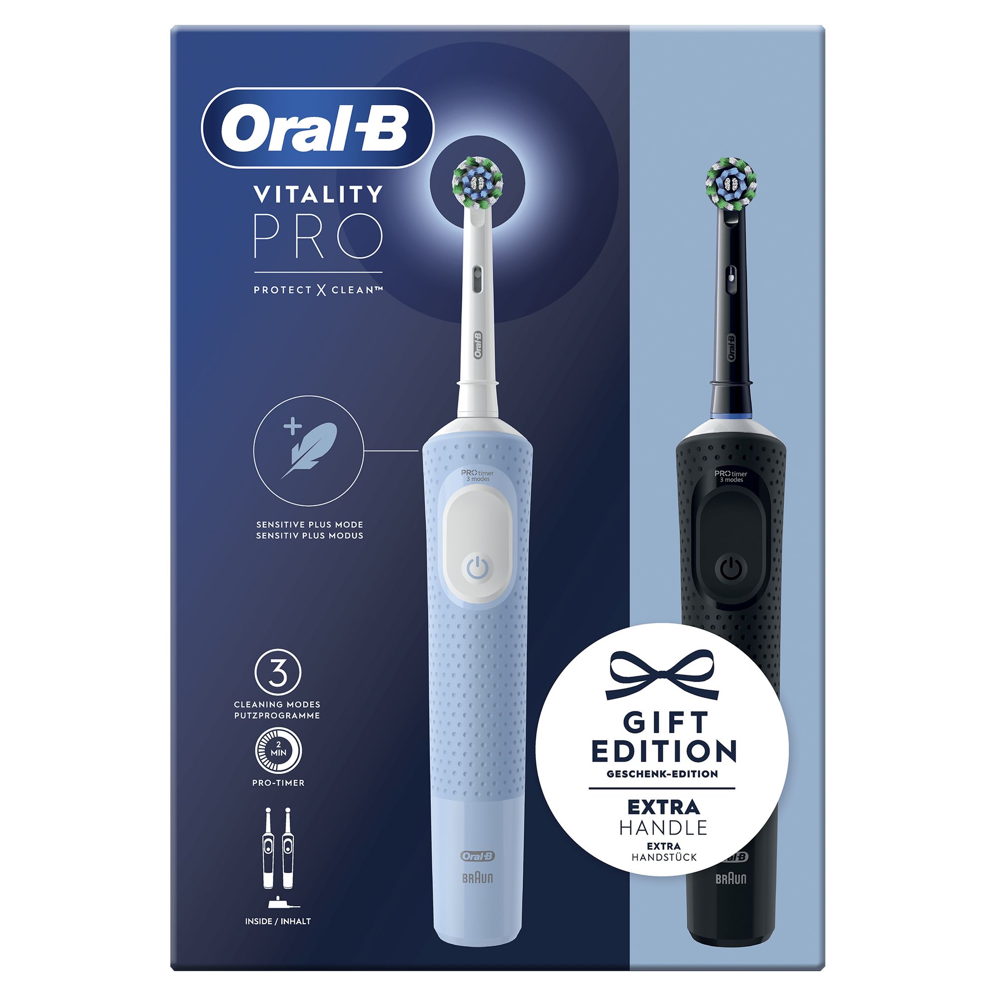 Oral-B Vitality Pro D103 Duo, Elektrische Zahnbürste