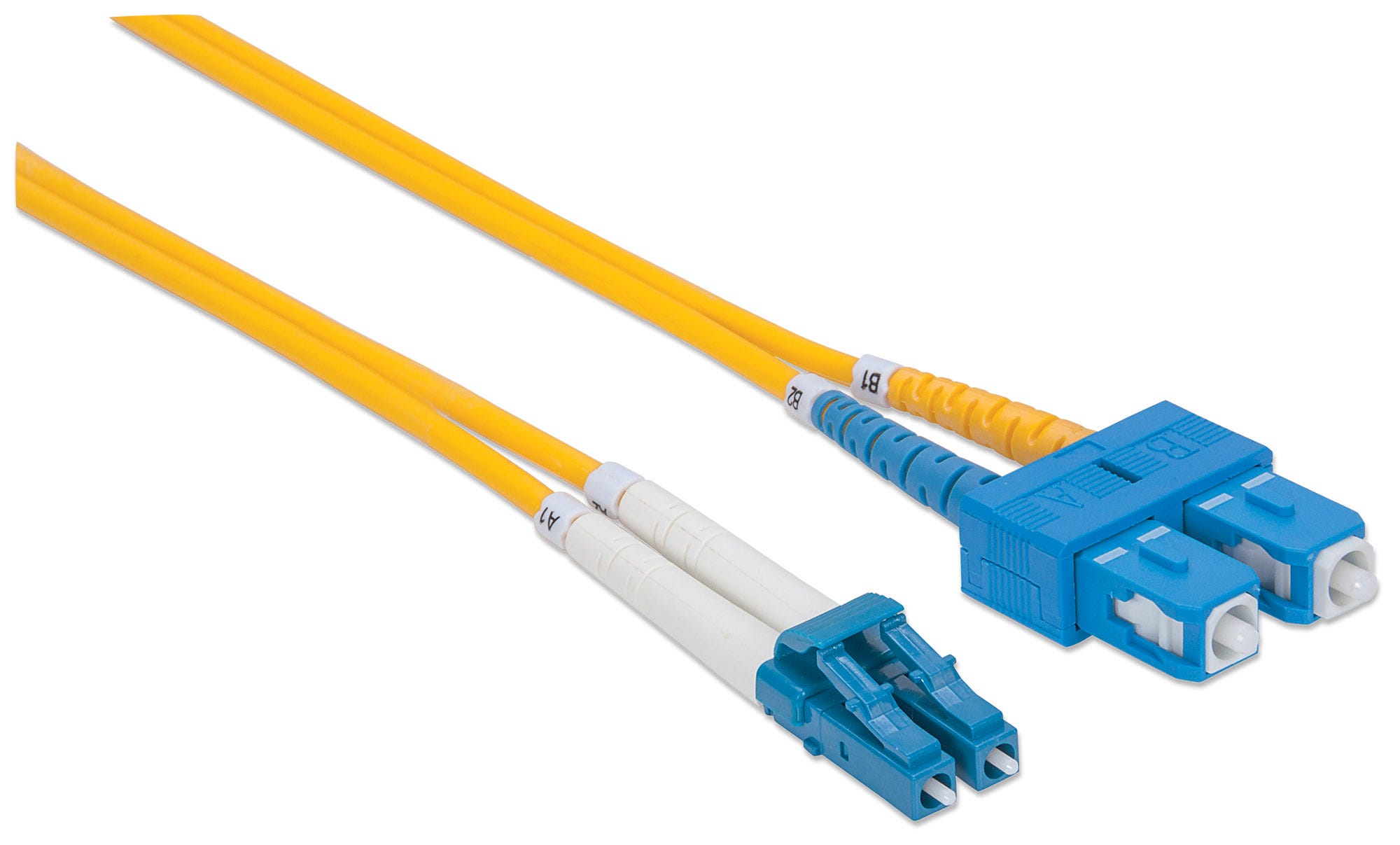 INTELLINET LWL Anschlusskabel LC/SC 1m Singlemode OS2 gelb