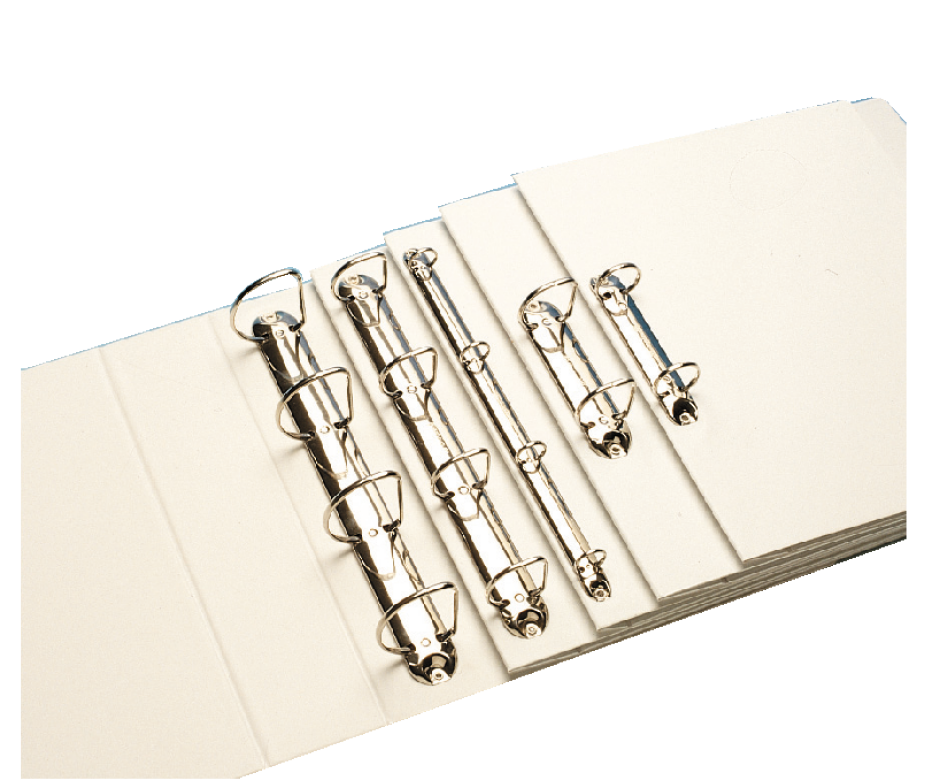 LEITZ Präsentationsringbücher 4-Ringe weiß 7,7 cm DIN A4, 4 St.